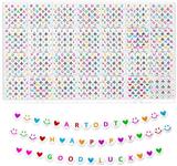 OBL10211305 - 字母珠+爱心+笑脸+线（28格）