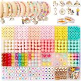 OBL10211329 - 彩珠+字母珠+隔珠吊坠+龙虾扣圈线（24格）