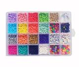 OBL10211387 - 4厘米珠+俄文字母珠+隔珠+线（24格）