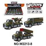 OBL10211540 - 1:50合金回力军事车3款