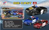 OBL10213741 - 1:36 合金警车 回力 开门 野马  （开窗盒3只）