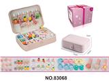 OBL10221416 - 单层长方盒49件套（可爱戒指套装）女孩饰品套装过家家玩具