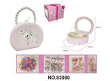 OBL10221426 - 独角兽珍珠首饰盒套装（120件套）女孩饰品套装过家家玩具