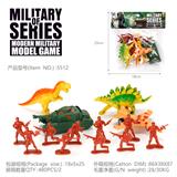 OBL10222276 - 军事套装带恐龙14PCS