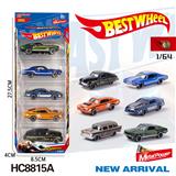 OBL10223942 - 1:64合金车（赛车，老爷车，跑车）5只盒装