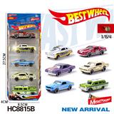 OBL10223943 - 1:64合金车（赛车，老爷车，跑车）5只盒装