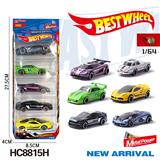 OBL10223949 - 1:64合金车（赛车，老爷车，跑车）5只盒装