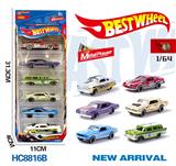 OBL10223953 - 1:64合金车（赛车，老爷车，跑车）6只盒装