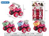 OBL10224879 - 惯性恐龙特技消防车4只装