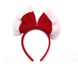 OBL10225668 - 毛绒蝴蝶结发箍