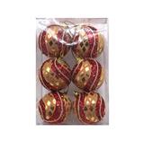 OBL10225787 - 5.5CM圣诞红球6PCS