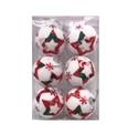 OBL10225792 - 5.5CM圣诞白球加星星6PCS