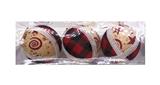 OBL10225801 - 7.5CM圣诞彩布球3PCS