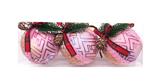 OBL10225802 - 7.5CM圣诞粉红球3PCS
