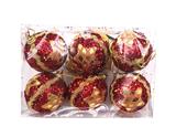 OBL10225808 - 5.5CM圣诞红球加星星6PCS