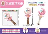 OBL10227126 - 七彩灯公主变身音乐闪光魔法棒小女孩过家家饰品——月亮款