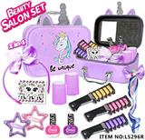 OBL10230490 - 独角兽化妆包DIY染发指甲油头饰套装配3只染发棒