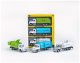 OBL10230910 - 1:28  美式白色回力声光合金城市车，3只/手提开窗盒
（包3*AG13电池，3种声音效果）