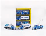 OBL10230912 - 1:28  美式回力声光合金救援警车，3只/手提开窗盒
（包3*AG13电池，3种声音效果）