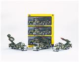 OBL10230913 - 1:28  美式军绿回力声光合金军事车，3只/手提开窗盒
（包3*AG13电池，3种声音效果）