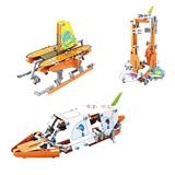 OBL10230971 - 单品三形态 科学实验形态：快艇，帆船，浮标(291pcs)