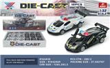 OBL10233054 - 1:32 兰博基尼V12 合金回力开剪刀门警车（12只装）