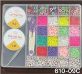 OBL10233629 - 新款2大28格（带大剪刀）字母+小陶片串珠盒