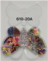 OBL10233661 - 新款英文9格蝴蝶串珠盒      （短米珠+陶片+表情珠）
