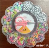 OBL10233697 - 新款阿文13格太阳花串珠盒      （线盒+剪刀）