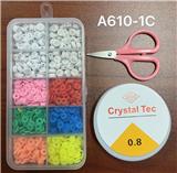 OBL10233730 - 新款阿文10格米珠串珠盒      （带剪刀+线盒）