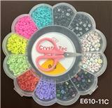 OBL10233929 - 新款俄文13格太阳花串珠盒      （软陶片+线盒+剪刀）