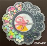 OBL10233930 - 新款俄文13格太阳花串珠盒      （陶片+线盒+剪刀）