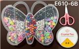 OBL10233972 - 新款俄文13格蝴蝶串珠盒  （带线盒+剪刀）