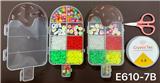 OBL10233974 - 新款俄文9格雪糕印花串珠盒（细珠+软片+陶片+线盒+剪刀）