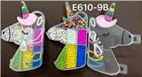 OBL10233978 - 新款俄文9格独角兽印花串珠盒      （细珠+彩珠）