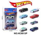 OBL10234272 - 1:64合金车（赛车，跑车）3只盒装