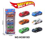 OBL10234288 - 1:64合金车（赛车，跑车）5只盒装