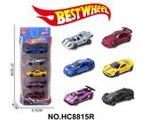 OBL10234291 - 1:64合金车（赛车，跑车）5只盒装