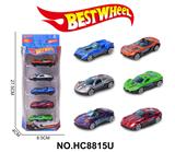 OBL10234294 - 1:64合金车（赛车，跑车）5只盒装