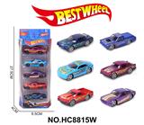 OBL10234296 - 1:64合金车（赛车，跑车）5只盒装