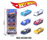 OBL10234297 - 1:64合金车（赛车，跑车）5只盒装