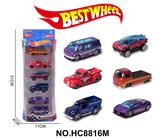 OBL10234303 - 1:64合金车（货车，客车，跑车）6只盒装