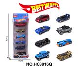 OBL10234307 - 1:64合金车（赛车，跑车，越野车）6只盒装