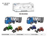 OBL10236077 - 1:14惯性农夫拖头车（带灯光音乐）包3粒AG13电池
