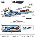 OBL10236590 - 1:40合金回力拖板车