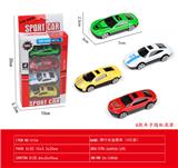 OBL10240283 - 4只装滑行合金跑车