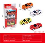 OBL10240288 - 4只装回力合金跑车