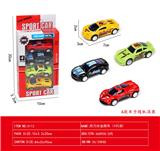 OBL10240289 - 4只装回力合金跑车