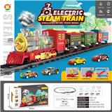 OBL10245488 - Classical steam transparent 7-color wheel charging track train