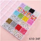 OBL10252324 - 24格串珠收纳盒(带线盒+小剪刀